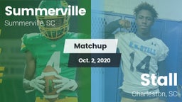 Matchup: Summerville vs. Stall  2020