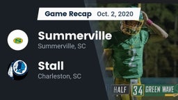 Recap: Summerville  vs. Stall  2020