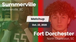 Matchup: Summerville vs. Fort Dorchester  2020