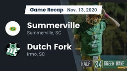 Recap: Summerville  vs. Dutch Fork  2020