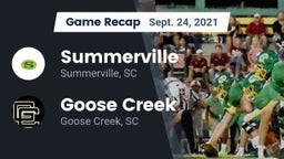 Recap: Summerville  vs. Goose Creek  2021