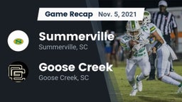 Recap: Summerville  vs. Goose Creek  2021