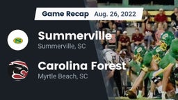 Recap: Summerville  vs. Carolina Forest  2022