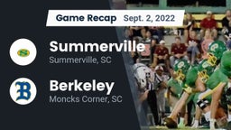 Recap: Summerville  vs. Berkeley  2022