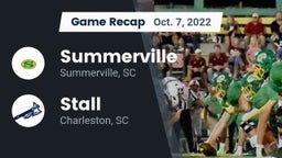 Recap: Summerville  vs. Stall  2022