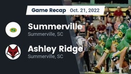 Recap: Summerville  vs. Ashley Ridge  2022