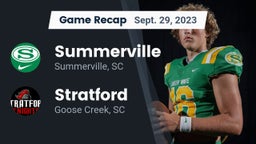 Recap: Summerville  vs. Stratford  2023