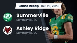 Recap: Summerville  vs. Ashley Ridge  2023