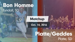 Matchup: Bon Homme vs. Platte/Geddes  2016