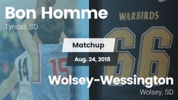 Matchup: Bon Homme vs. Wolsey-Wessington  2018