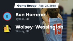 Recap: Bon Homme  vs. Wolsey-Wessington  2018