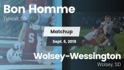 Matchup: Bon Homme vs. Wolsey-Wessington  2019