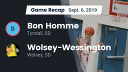 Recap: Bon Homme  vs. Wolsey-Wessington  2019