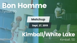 Matchup: Bon Homme vs. Kimball/White Lake  2019