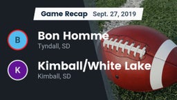 Recap: Bon Homme  vs. Kimball/White Lake  2019