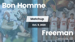 Matchup: Bon Homme vs. Freeman  2020