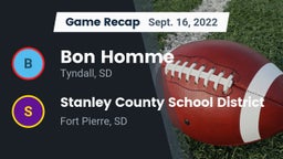 Recap: Bon Homme  vs. Stanley County School District 2022