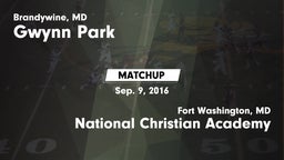 Matchup: Gwynn Park vs. National Christian Academy  2016