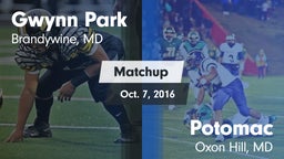 Matchup: Gwynn Park vs. Potomac  2015
