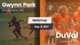 Matchup: Gwynn Park vs. DuVal  2017