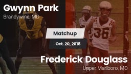 Matchup: Gwynn Park vs. Frederick Douglass  2018