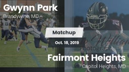 Matchup: Gwynn Park vs. Fairmont Heights  2019