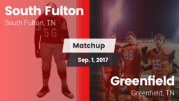 Matchup: South Fulton vs. Greenfield  2017