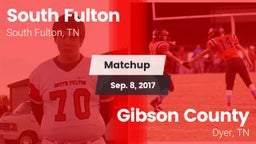 Matchup: South Fulton vs. Gibson County  2017