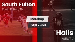 Matchup: South Fulton vs. Halls  2018