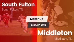 Matchup: South Fulton vs. Middleton  2019