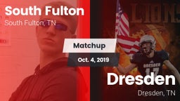 Matchup: South Fulton vs. Dresden  2019