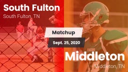Matchup: South Fulton vs. Middleton  2020