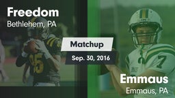 Matchup: Freedom vs. Emmaus  2016