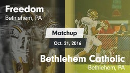 Matchup: Freedom vs. Bethlehem Catholic  2016