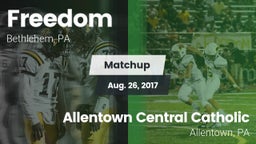 Matchup: Freedom vs. Allentown Central Catholic  2017