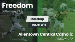 Matchup: Freedom vs. Allentown Central Catholic  2018