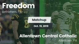 Matchup: Freedom vs. Allentown Central Catholic  2019