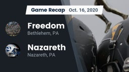 Recap: Freedom  vs. Nazareth  2020