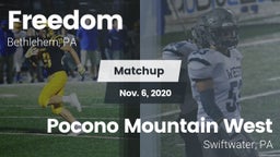 Matchup: Freedom vs. Pocono Mountain West  2020