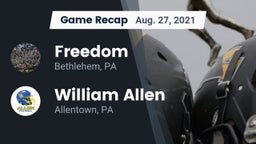 Recap: Freedom  vs. William Allen  2021