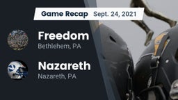 Recap: Freedom  vs. Nazareth  2021
