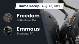 Recap: Freedom  vs. Emmaus  2022