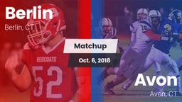 Matchup: Berlin vs. Avon  2018