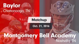 Matchup: Baylor vs. Montgomery Bell Academy 2016