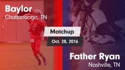 Matchup: Baylor vs. Father Ryan  2016
