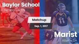 Matchup: Baylor School vs. Marist  2017