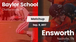 Matchup: Baylor School vs. Ensworth  2017