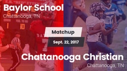 Matchup: Baylor School vs. Chattanooga Christian  2017