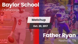 Matchup: Baylor School vs. Father Ryan  2017