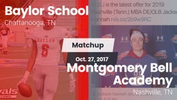 Matchup: Baylor School vs. Montgomery Bell Academy 2017